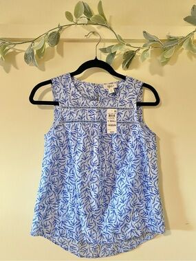 NWT style & co. floral sleeveless blouse